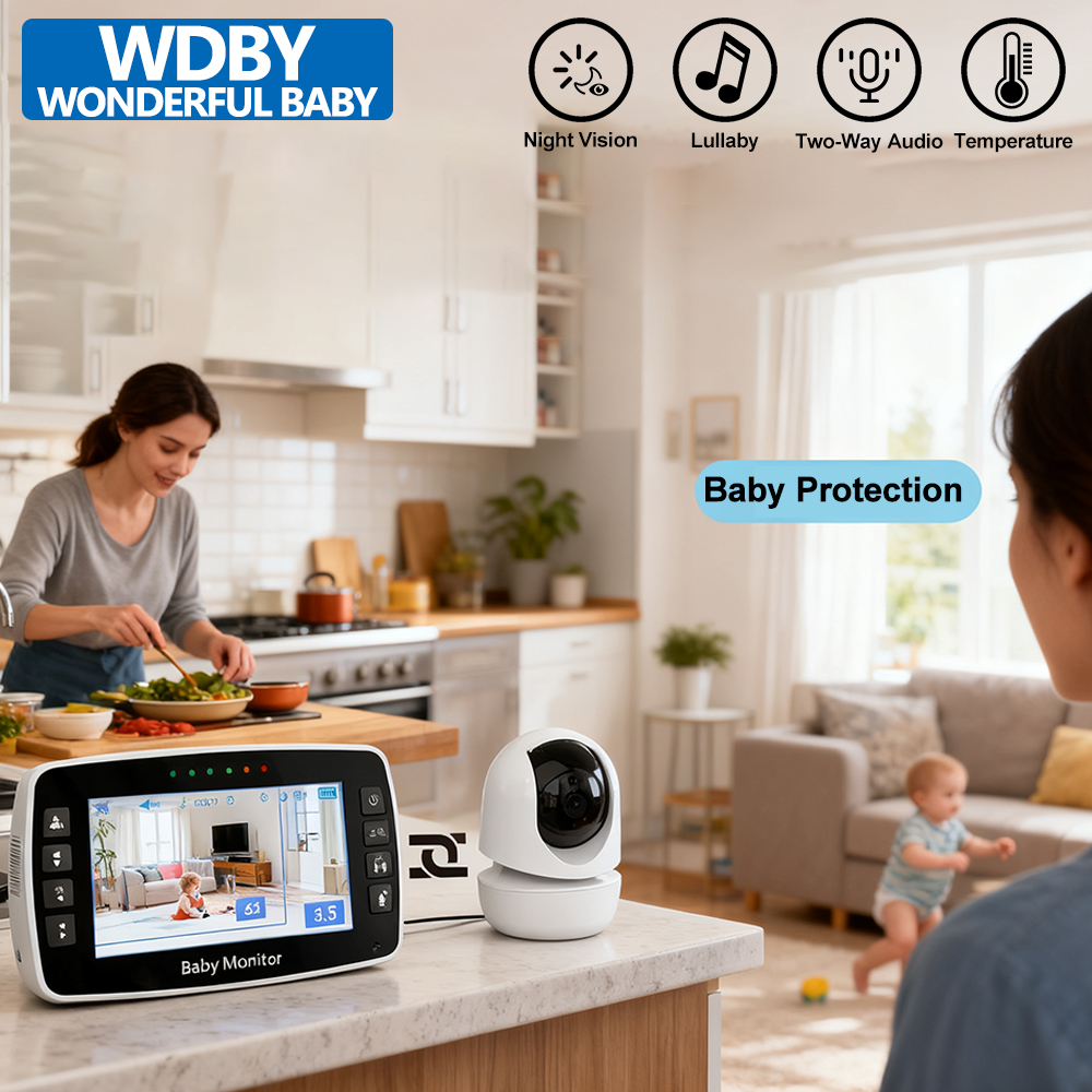 Zoom Audio Music - 4.3 Inch Wireless Video Baby Monitor
