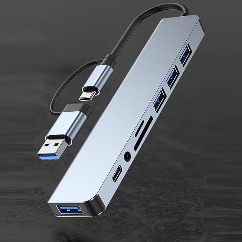 Audio Music Splitter - USB C Hub USB Splitter 8