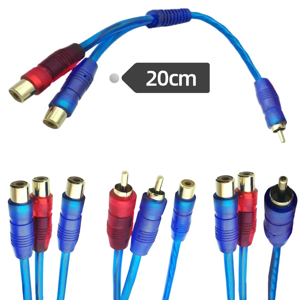 Audio Music Splitter - 1Pcs RCA Male To Female Splitter