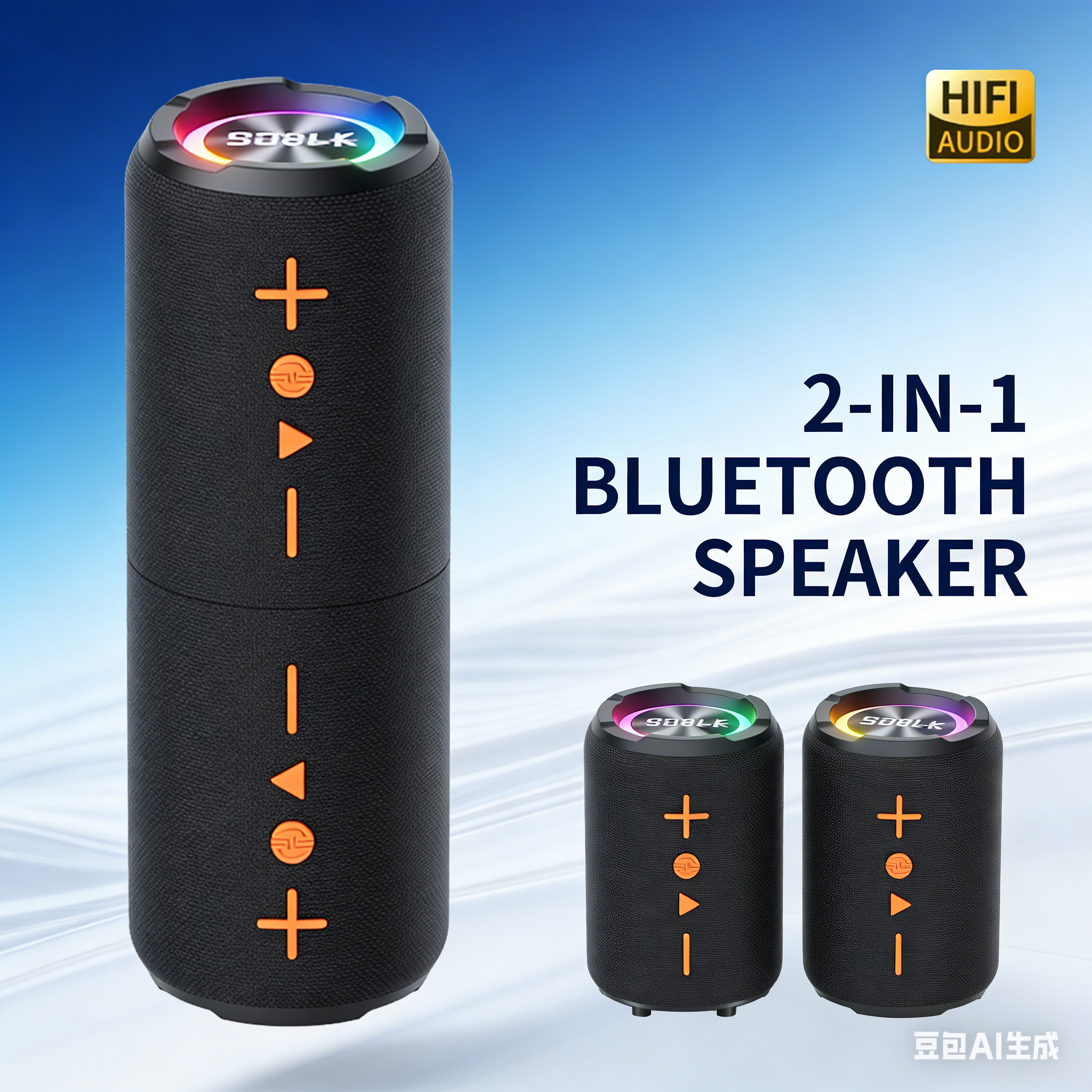 Audio Music Separate - 2-in-1 Separable Bluetooth Speakers SODLK TX9