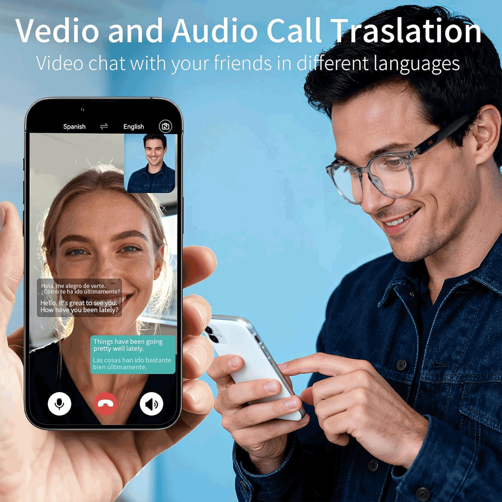 Audio Music Apps - Smart Audio Glasses, Real-Time Translation Via