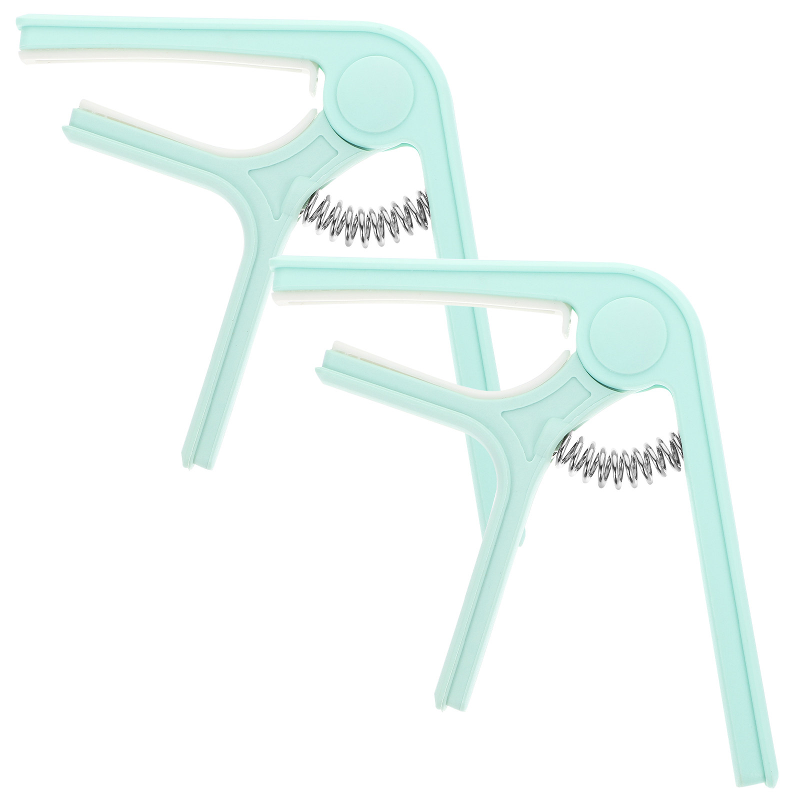 Guitar Capo Clip - 2Pcs Folk Guitar Capo Plastic Spring