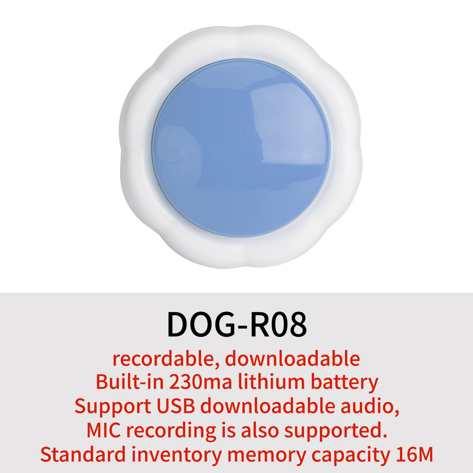 Audio Music Download Free - Voice Recording Button,16MB USB Downloadable &