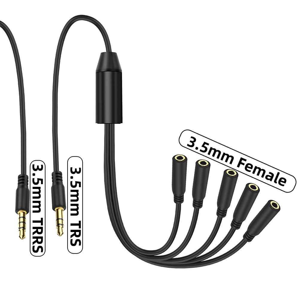 Audio Music Splitter - 3.5mm Audio Jack Splitter 1 to