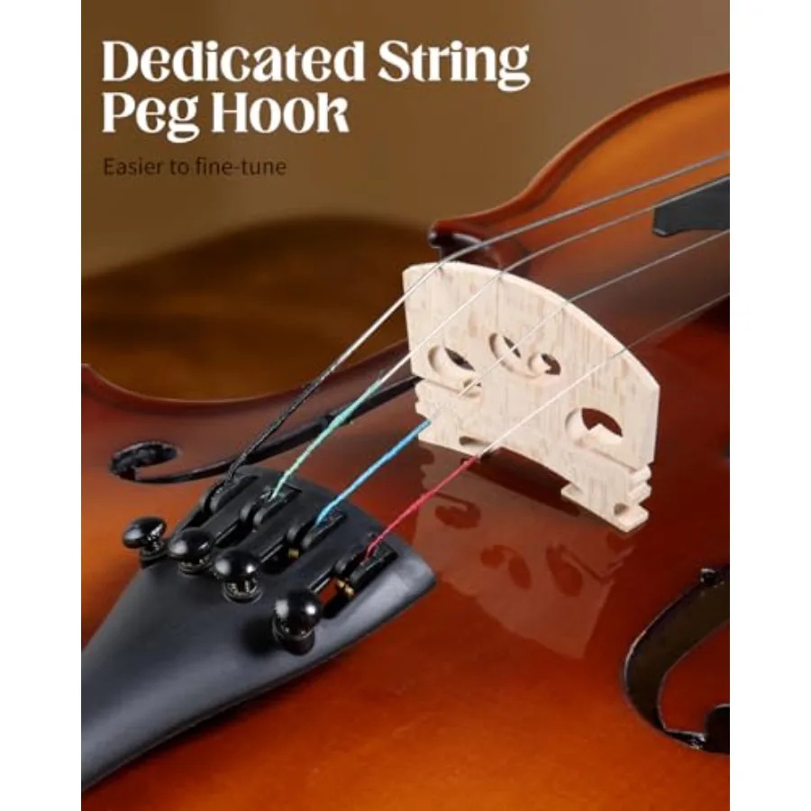 4/4 Solid Wood Acoustic Violin - Violin Rosin Bow recension och pris