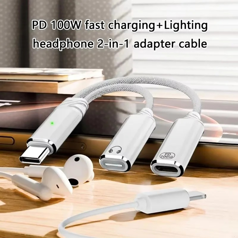 USB C Splitter 2 in 1 Headphon - Audio Music Splitter recension och pris
