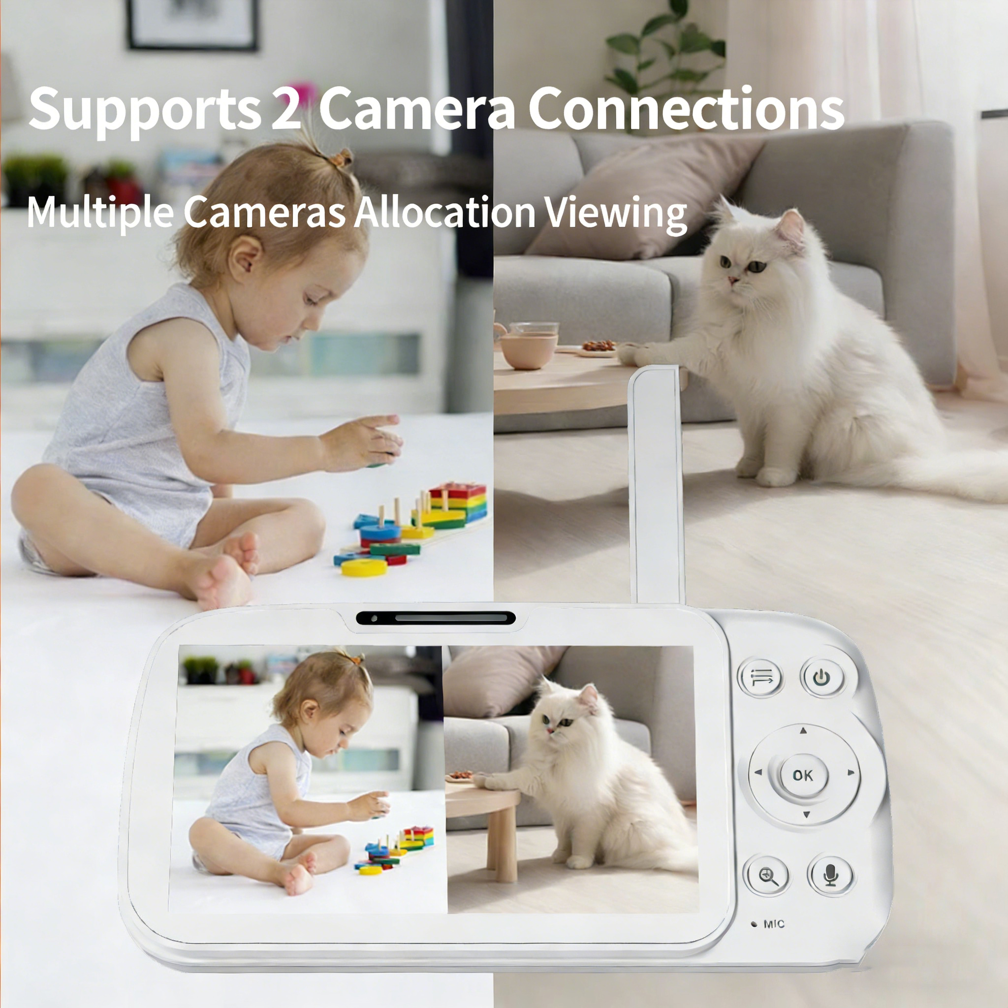 5 Inch Touch Screen Baby Monit - Zoom Audio Music recension och pris