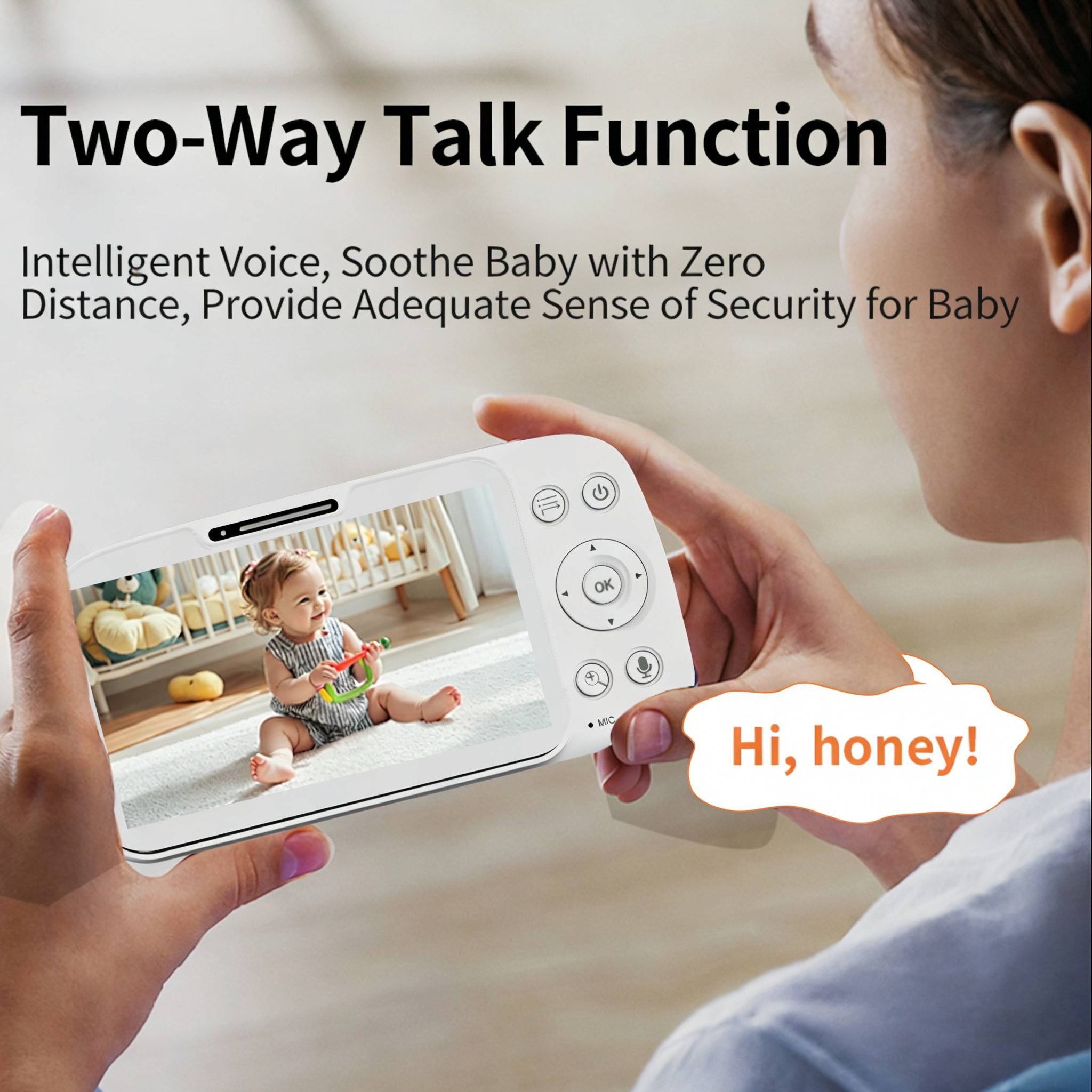 5 Inch Touch Screen Baby Monit - Zoom Audio Music recension och pris