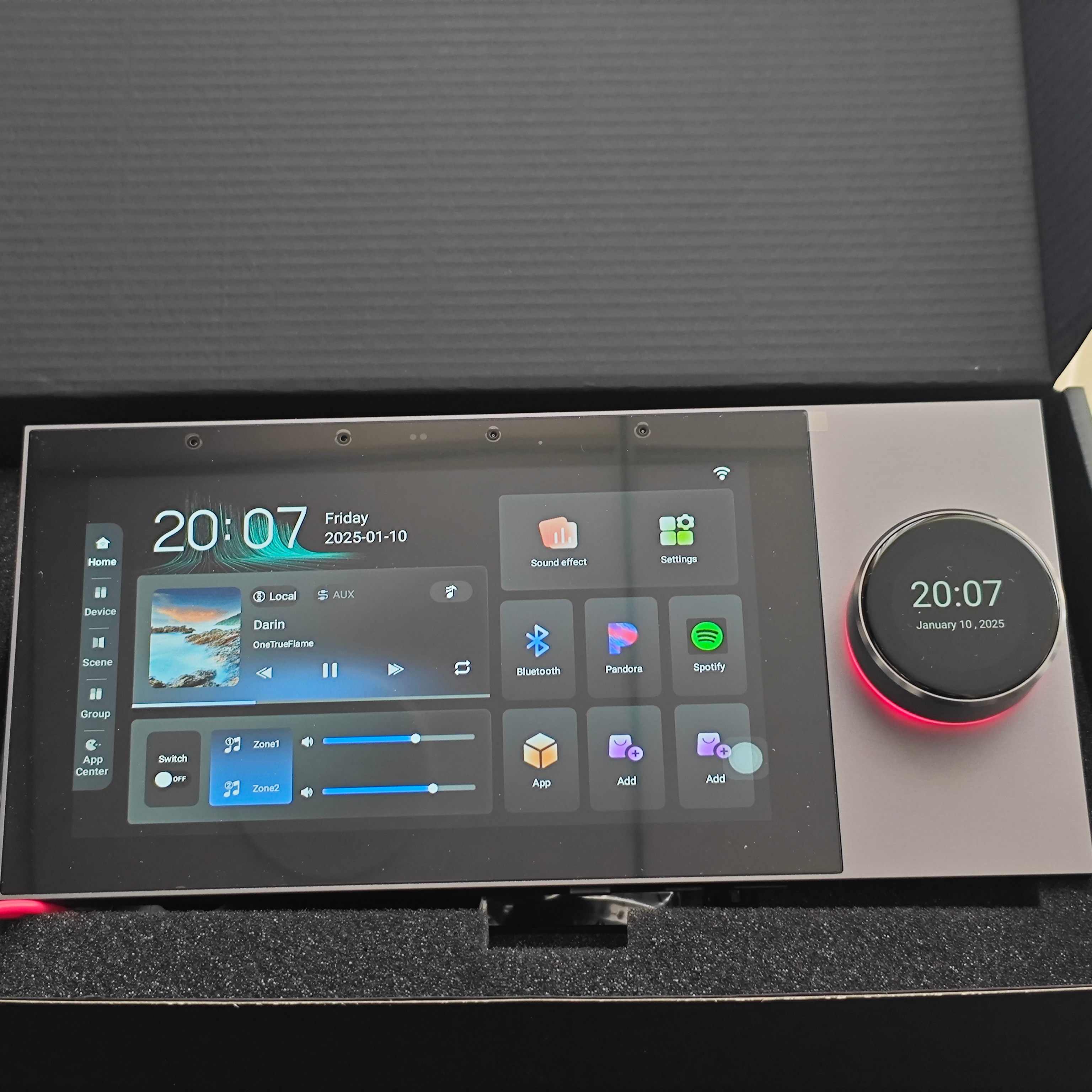 7 Inch Wall Mount Touch Screen - Audio Music Center recension och pris