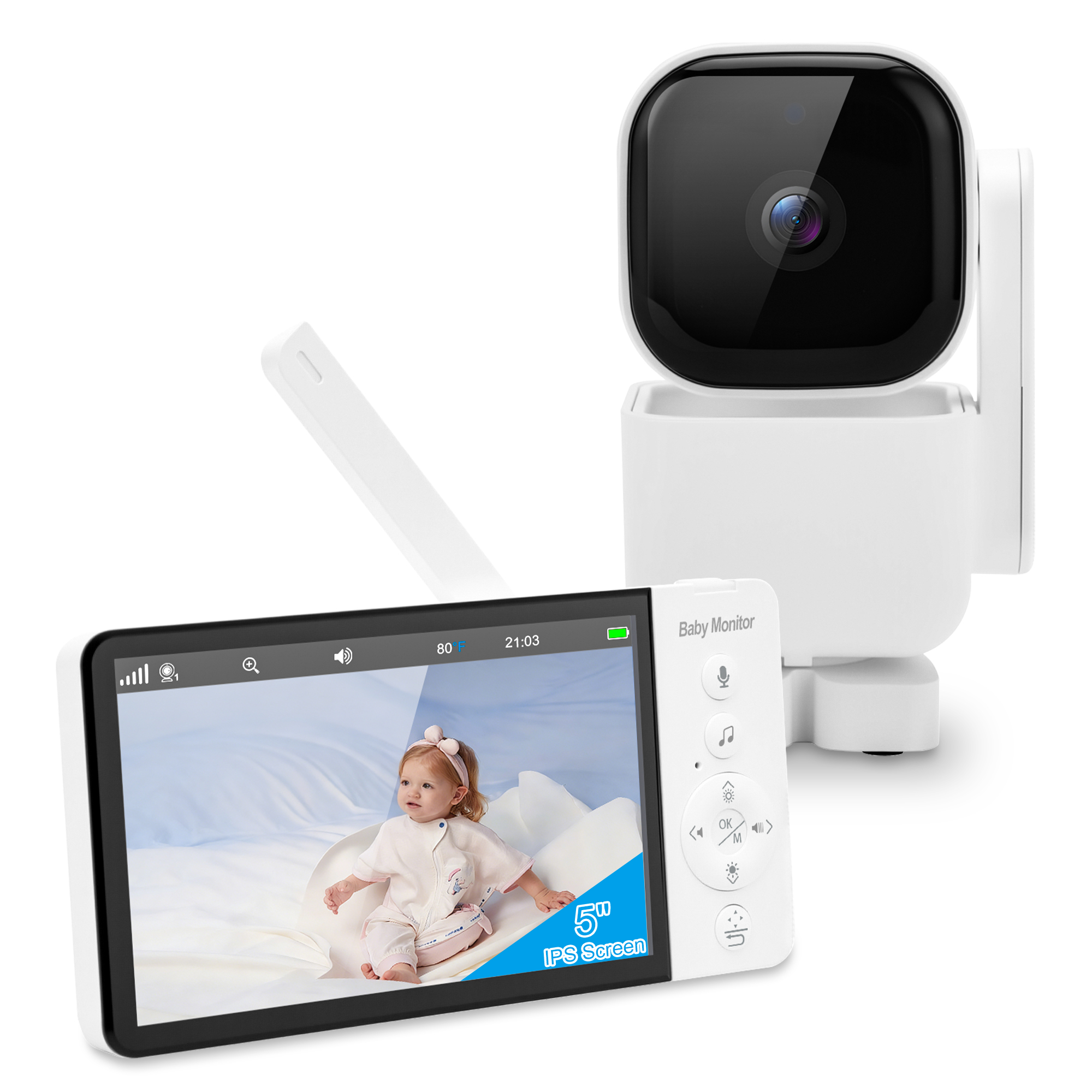 5'' Baby Monitor Two Way Audio - Zoom Audio Music recension och pris