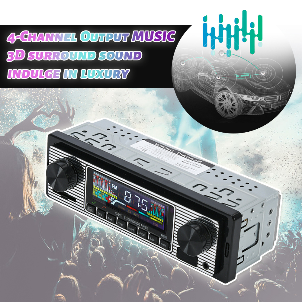 Vintage Car Radio Vehicle Inte - Audio Music Player recension och pris