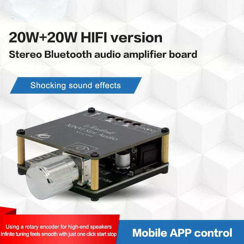 2*20W Bluetooth 5.0 Power Ampl - Audio Music Apps recension och pris