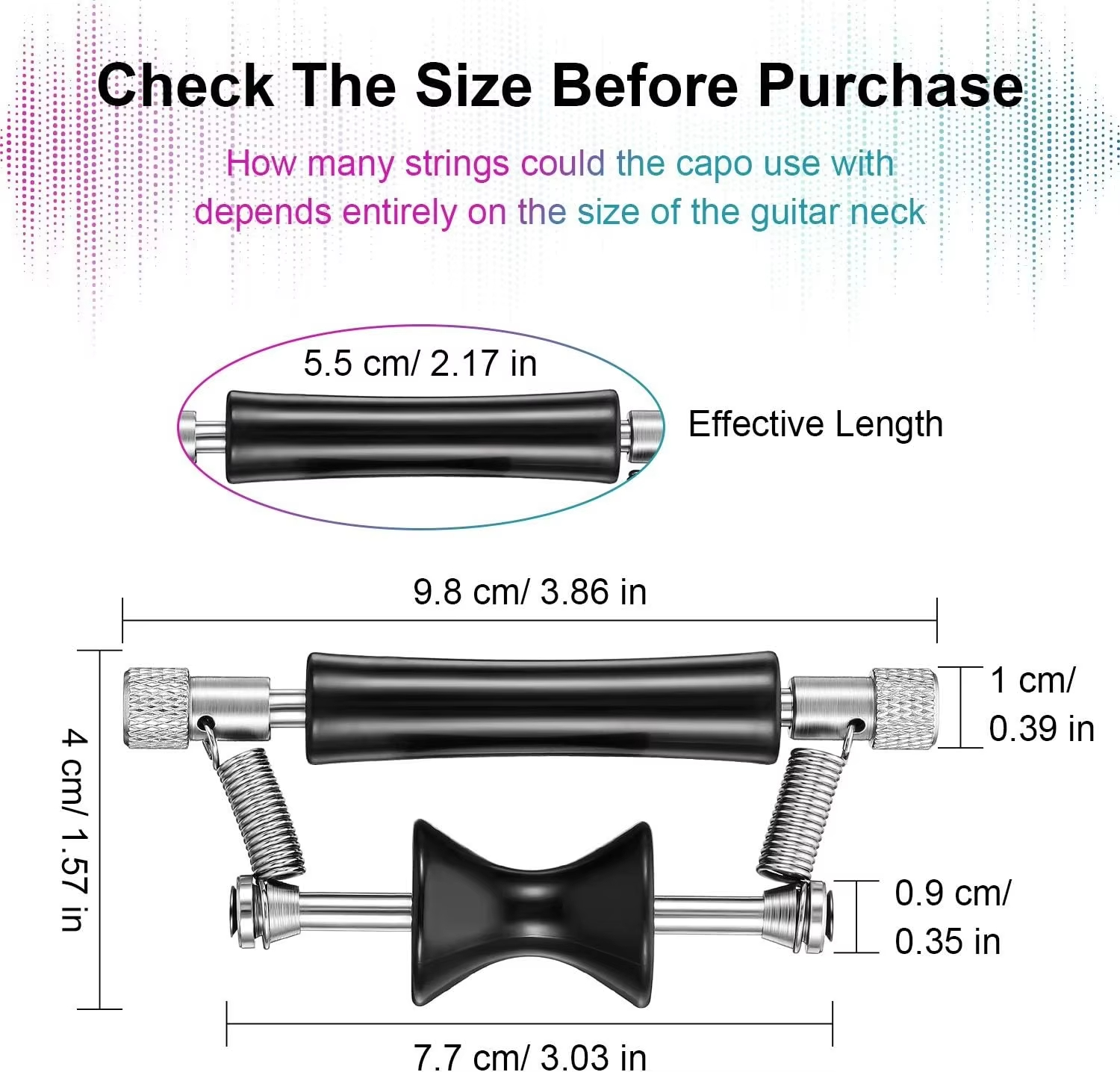Miwayer Adjustable Sliding Gui - Guitar Capo Clip recension och pris