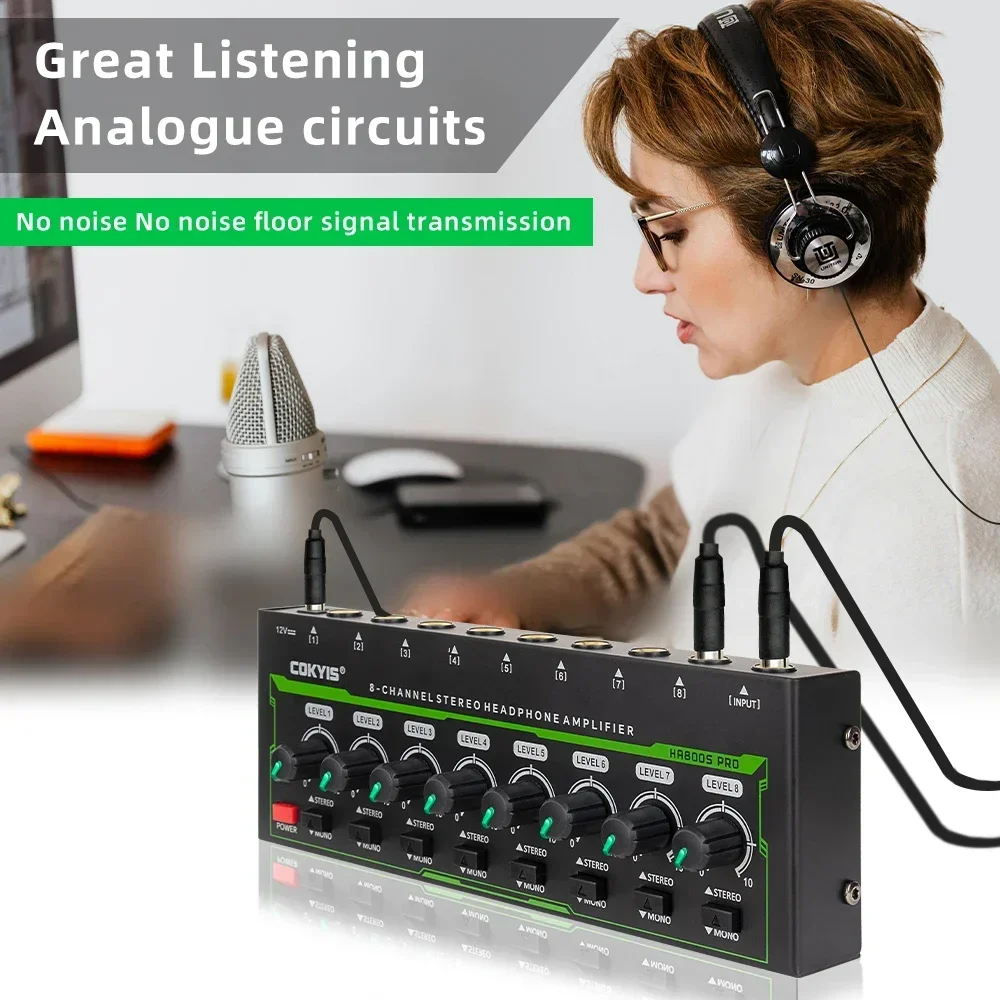 HA800 PRO 8 Channel Headphone  - Audio Without Music recension och pris
