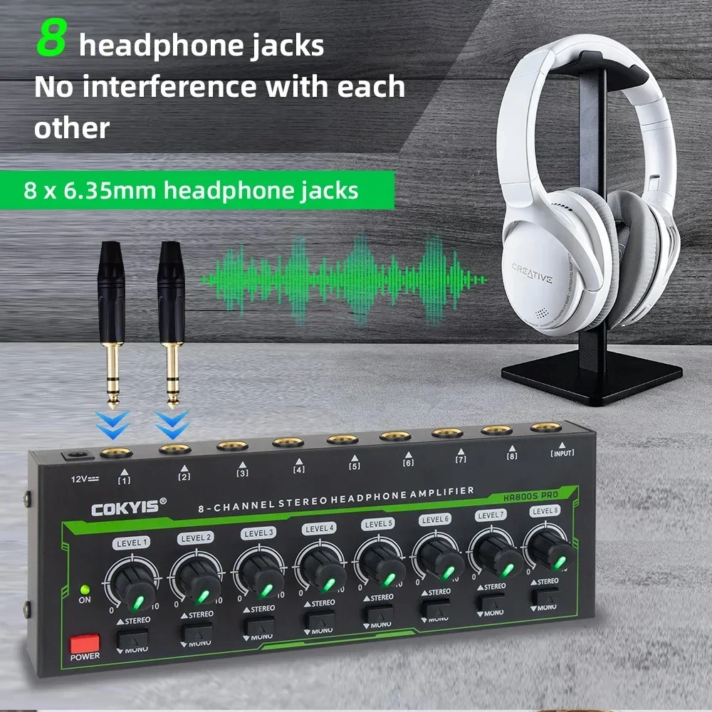 HA800 PRO 8 Channel Headphone  - Audio Without Music recension och pris