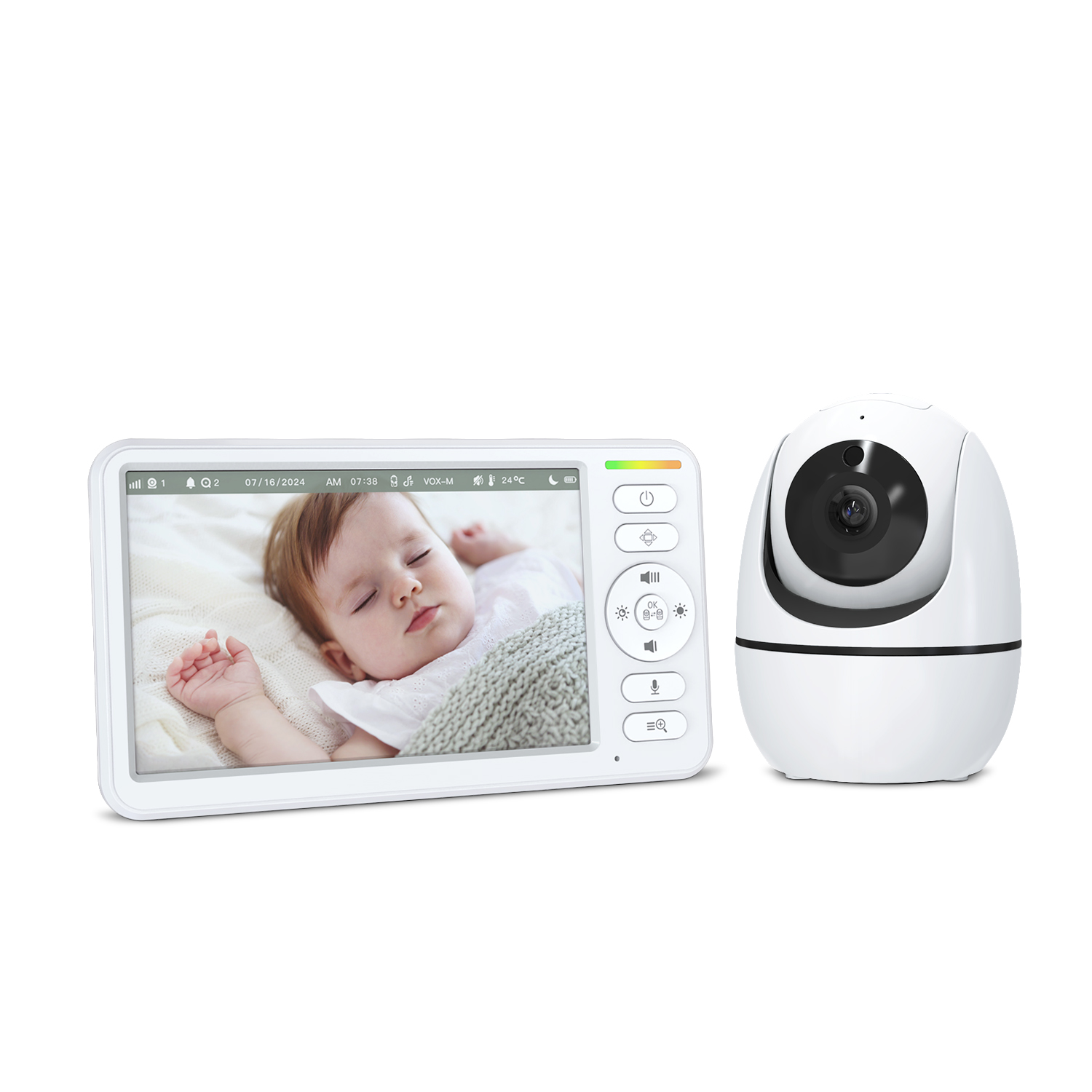 5 Inch Baby Monitor with PTZ C - Zoom Audio Music recension och pris