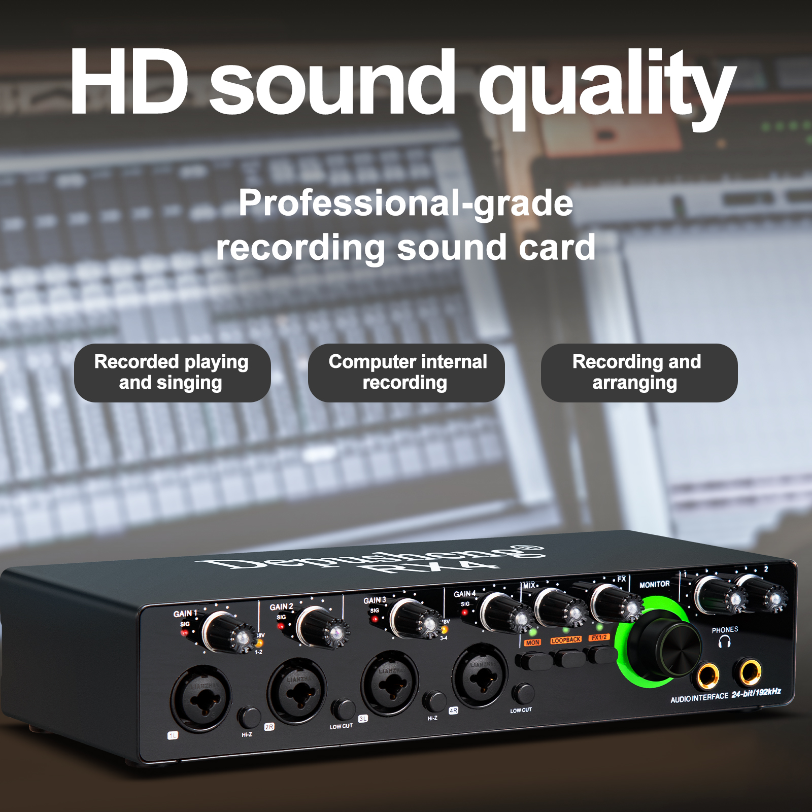 Newest 4 Channel Audio Sound C - Audio Without Music recension och pris