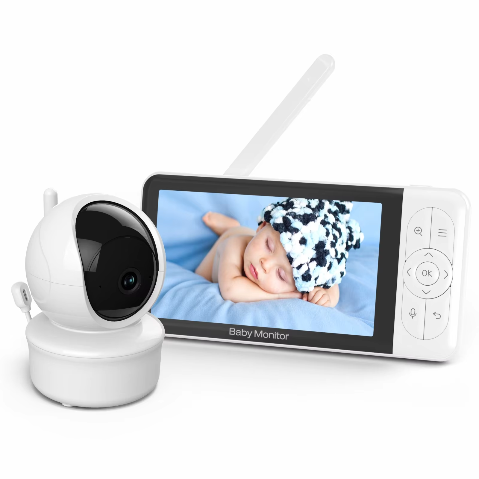 Babystar 5-inch Tuya baby moni - Audio Music Apps recension och pris