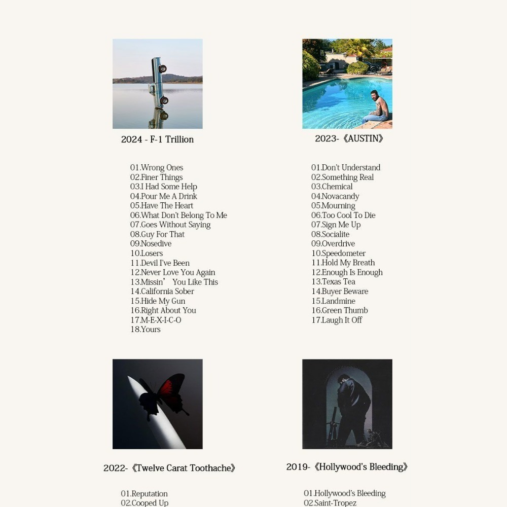 Post Malone Music Album Collec - Audio Music In recension och pris