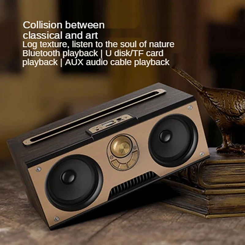 Wireless Dual Audio Wooden Por - Audio Music Center recension och pris