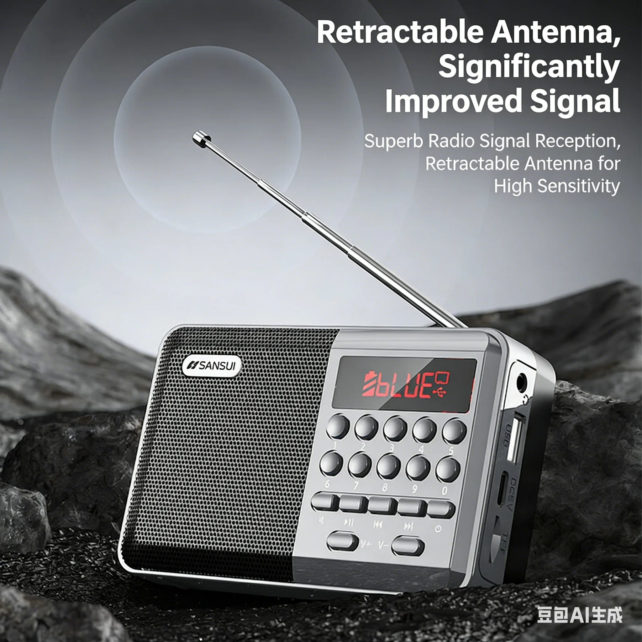 Mini FM Radio Bluetooth Speake - Audio Music Mp3 Songs recension och pris