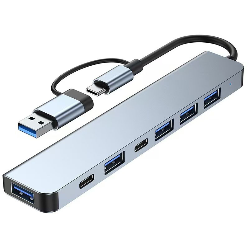 USB C Hub USB Splitter 8 in 1  - Audio Music Splitter recension och pris
