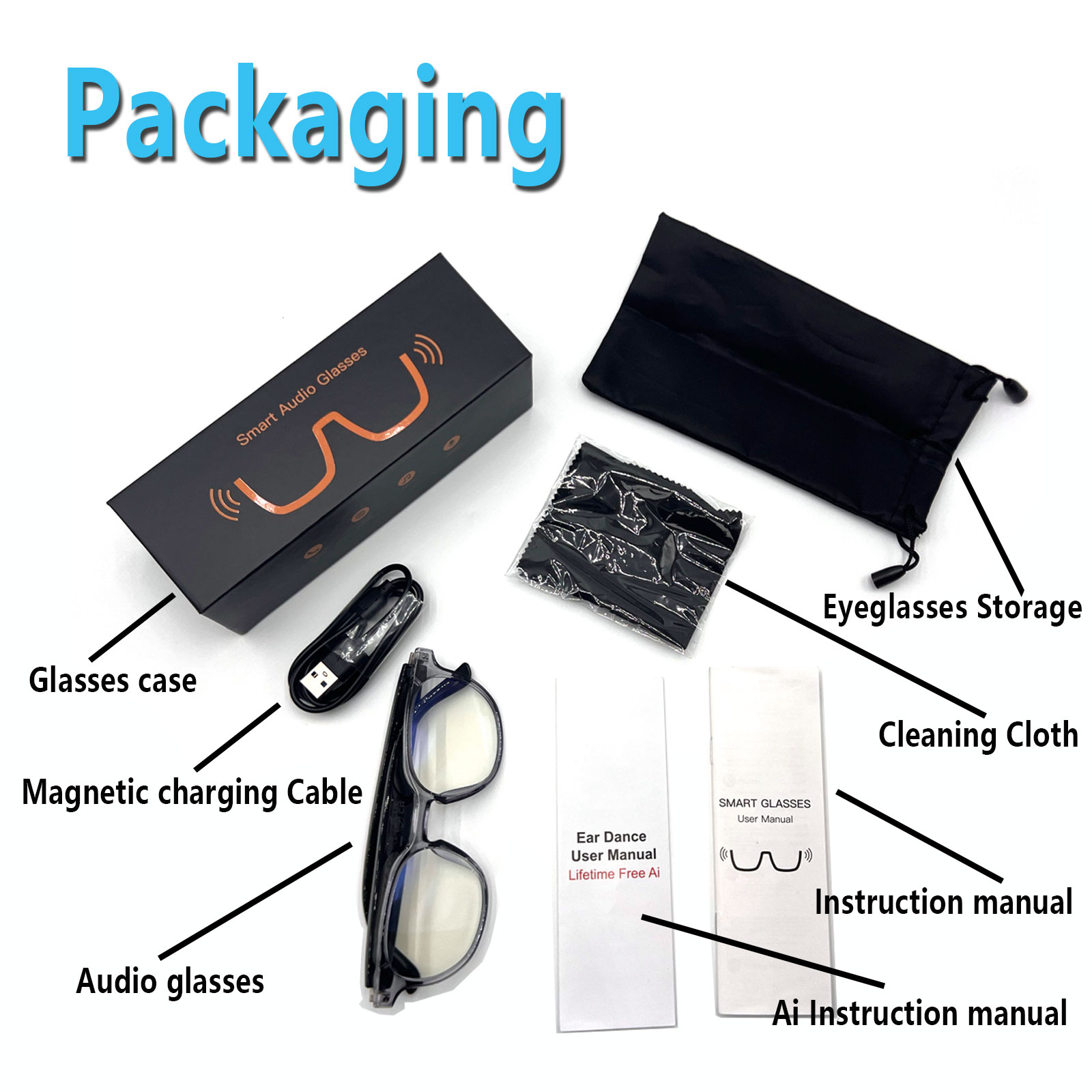 Smart Audio Glasses, Real-Time - Audio Music Apps recension och pris