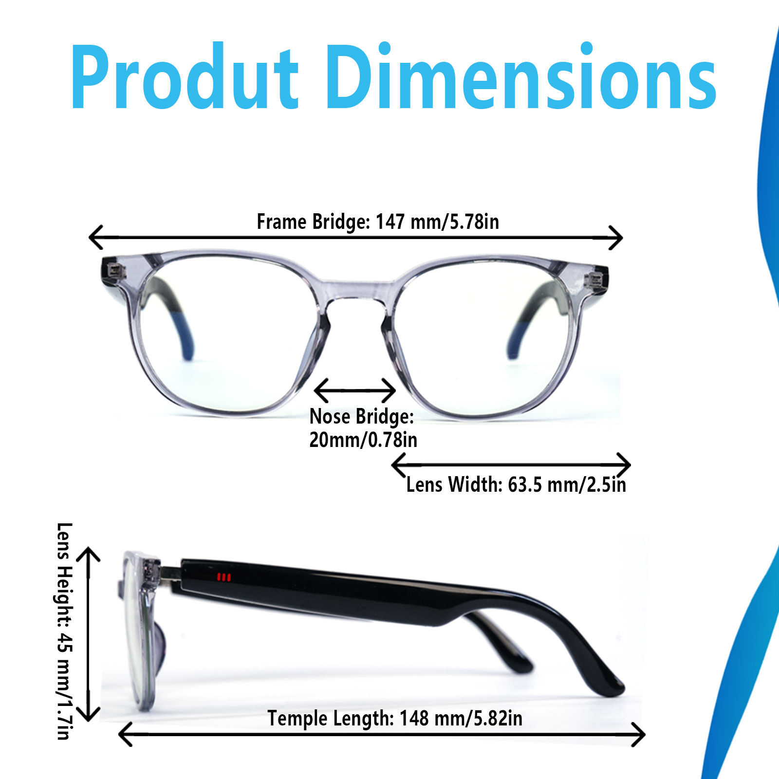 Smart Audio Glasses, Real-Time - Audio Music Apps recension och pris