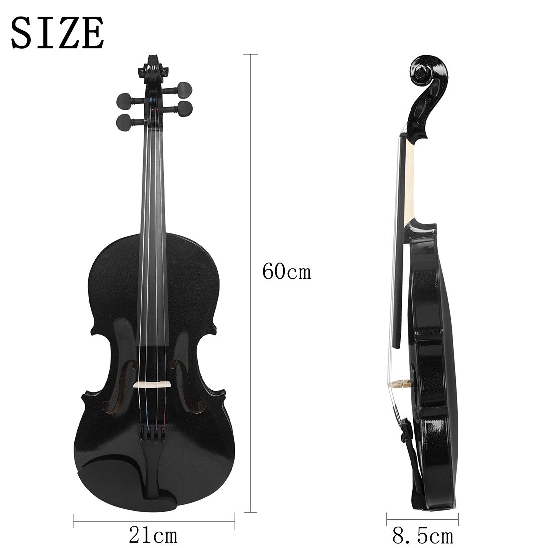 4/4 Black Acoustic Solid Wood  - Violin Rosin Bow recension och pris
