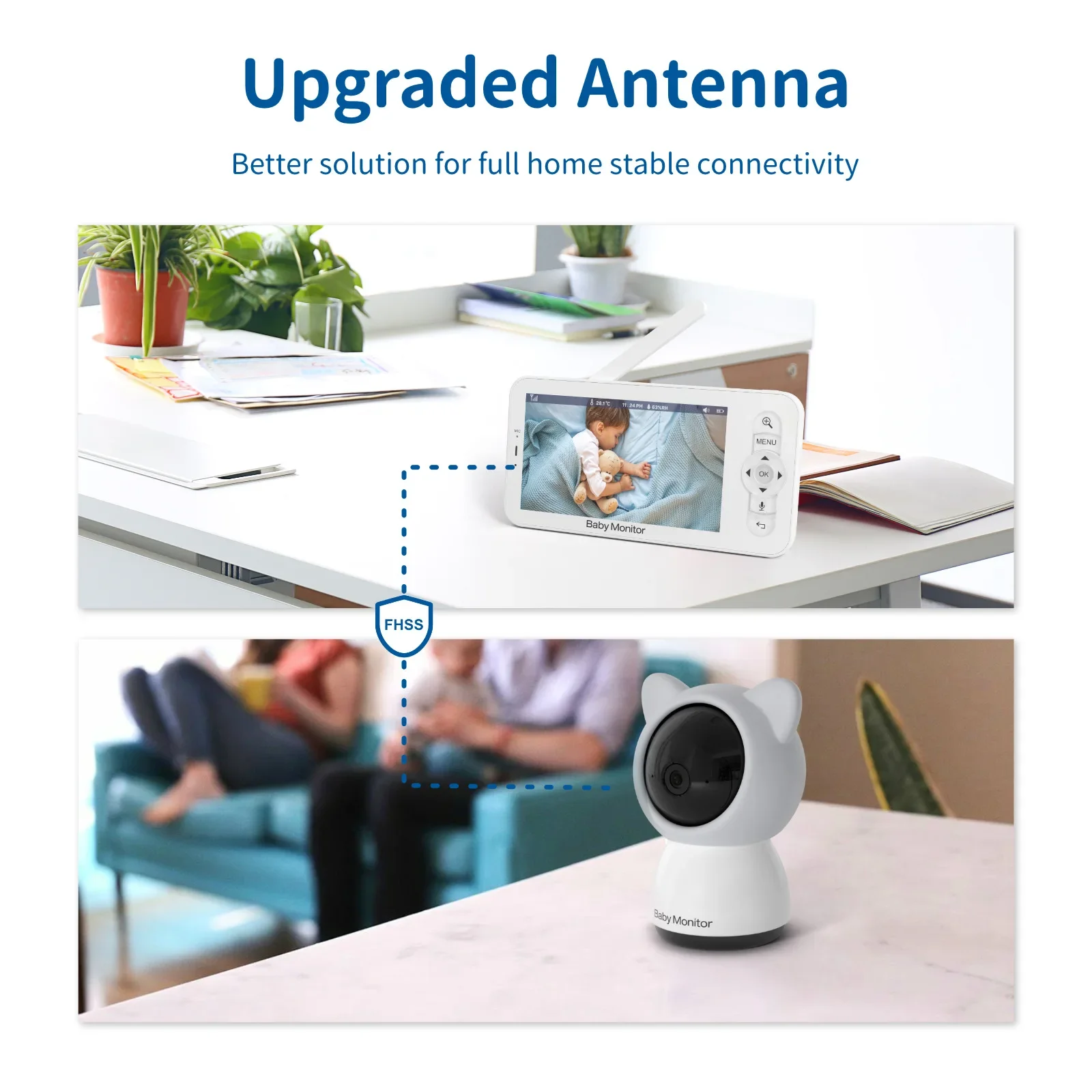 Baby Monitor HD 5 Inch LCD Two - Audio Music Apps recension och pris