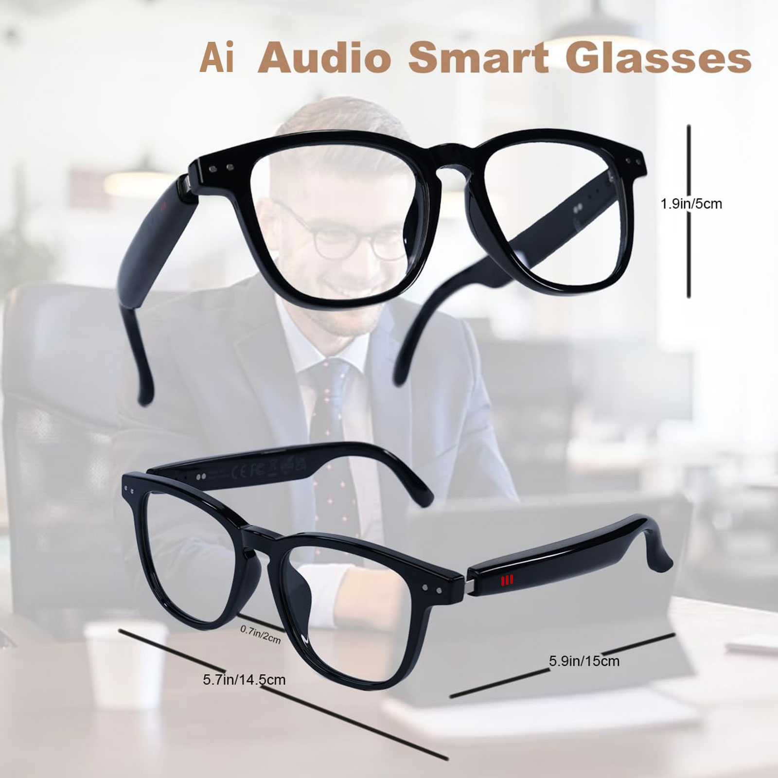 Smart audio glasses, real-time - Audio Music Apps recension och pris