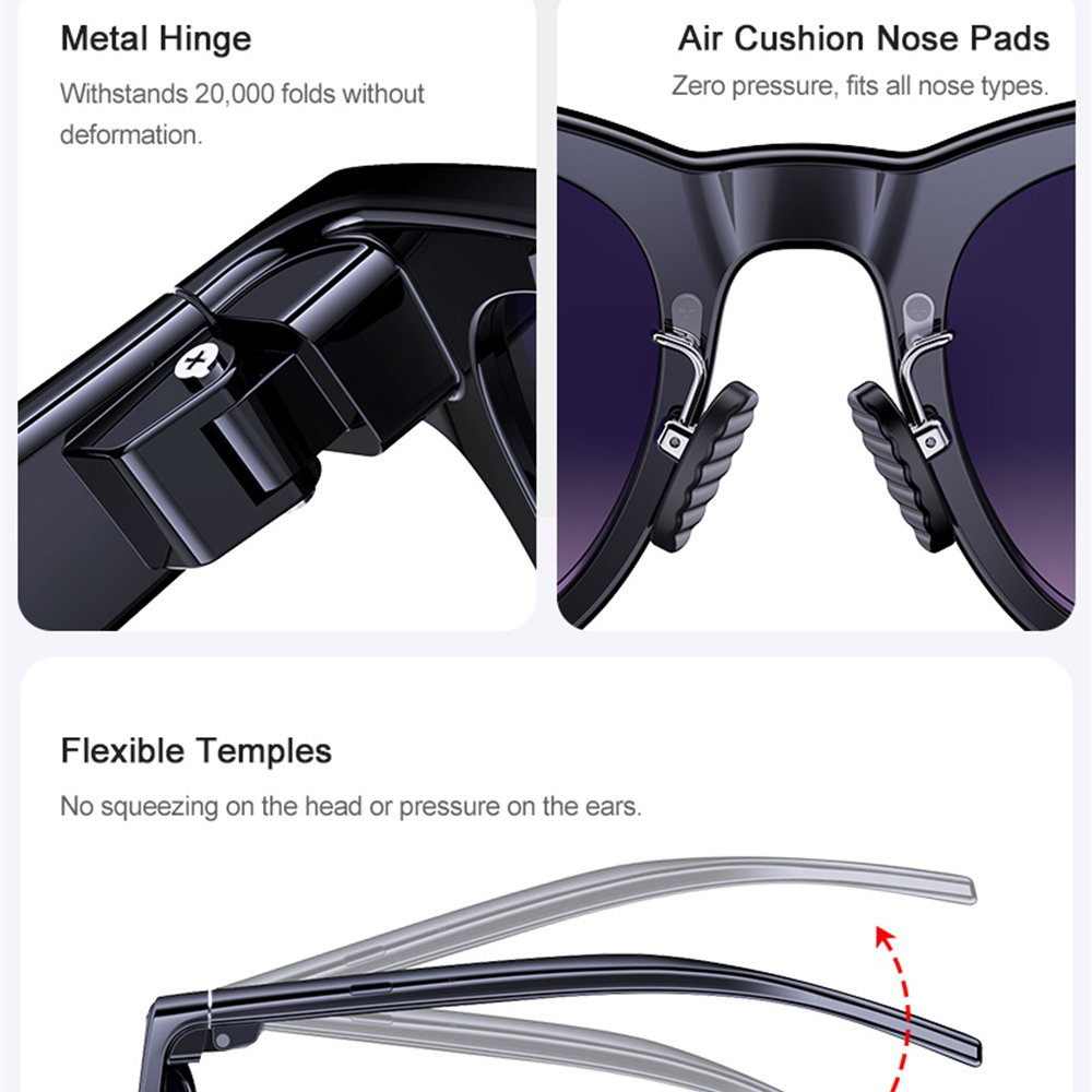 Smart Glasses AI Assistant Rea - Audio Music Player recension och pris