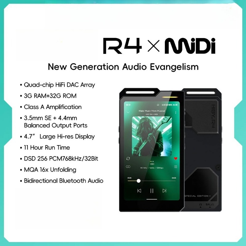 R4 MiDi Version ES9018Q2M*4 An - Audio Music Player recension och pris