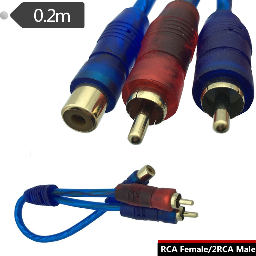 1Pcs RCA Male To Female Splitt - Audio Music Splitter recension och pris
