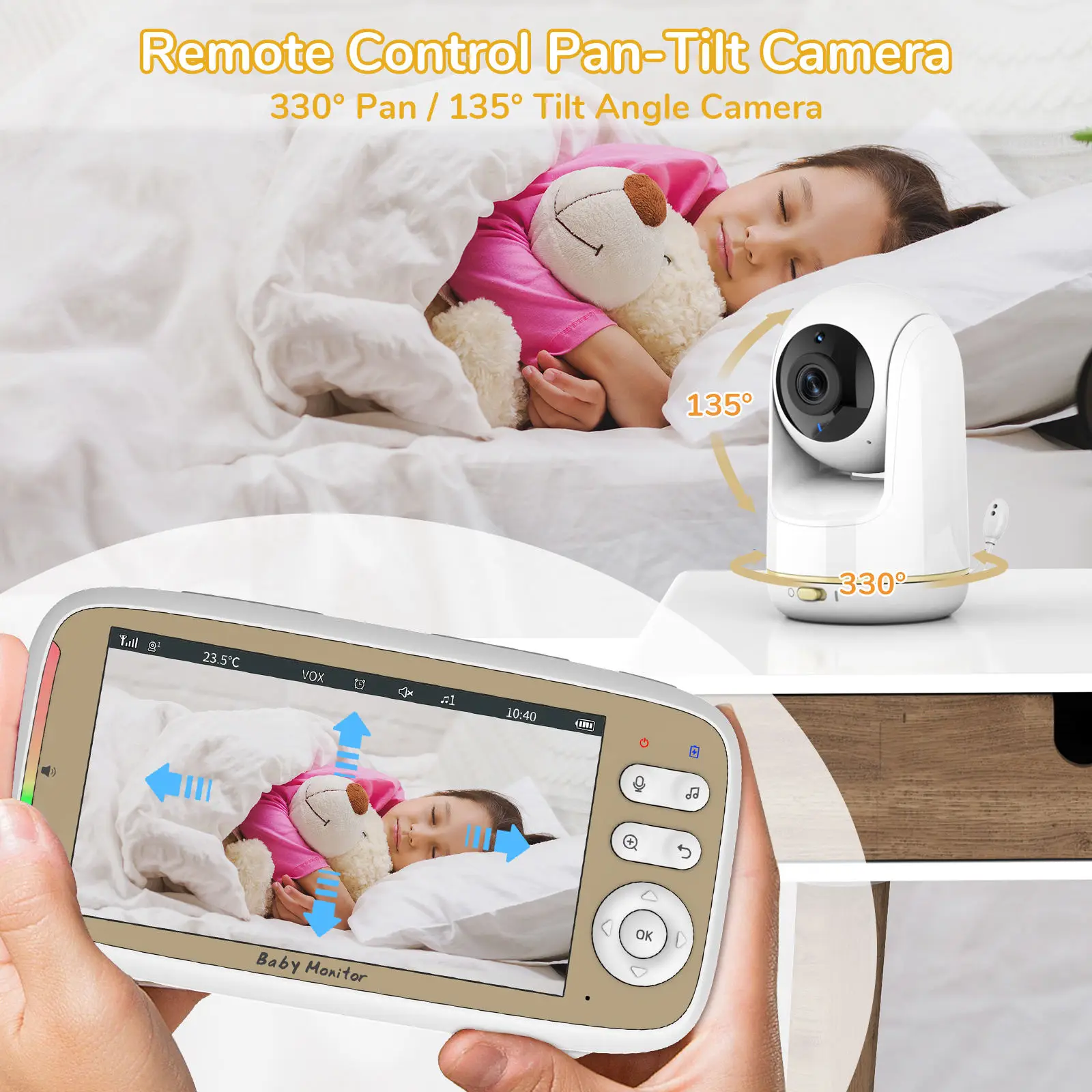 5 Inch Baby Monitor 3X Zoom PT - Zoom Audio Music recension och pris