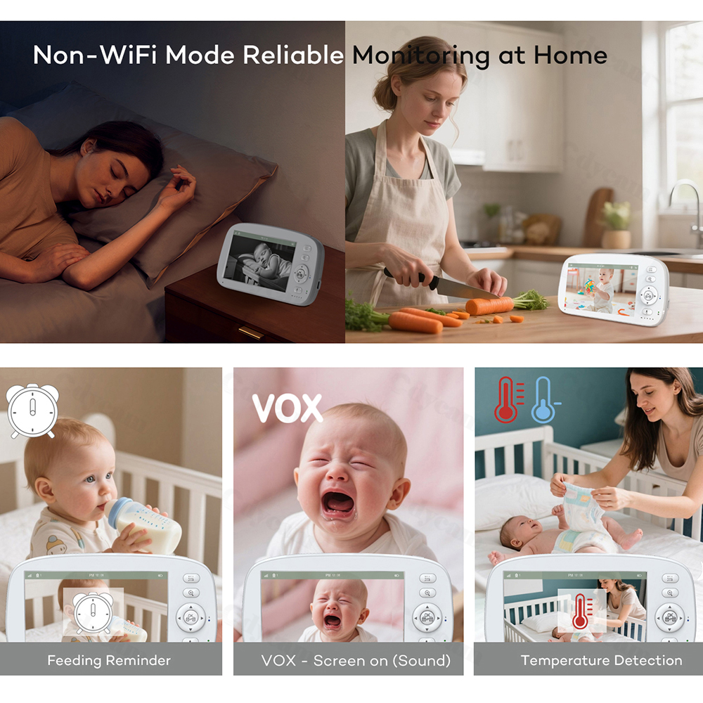 VBABM Baby Monitor Camera Nigh - Zoom Audio Music recension och pris