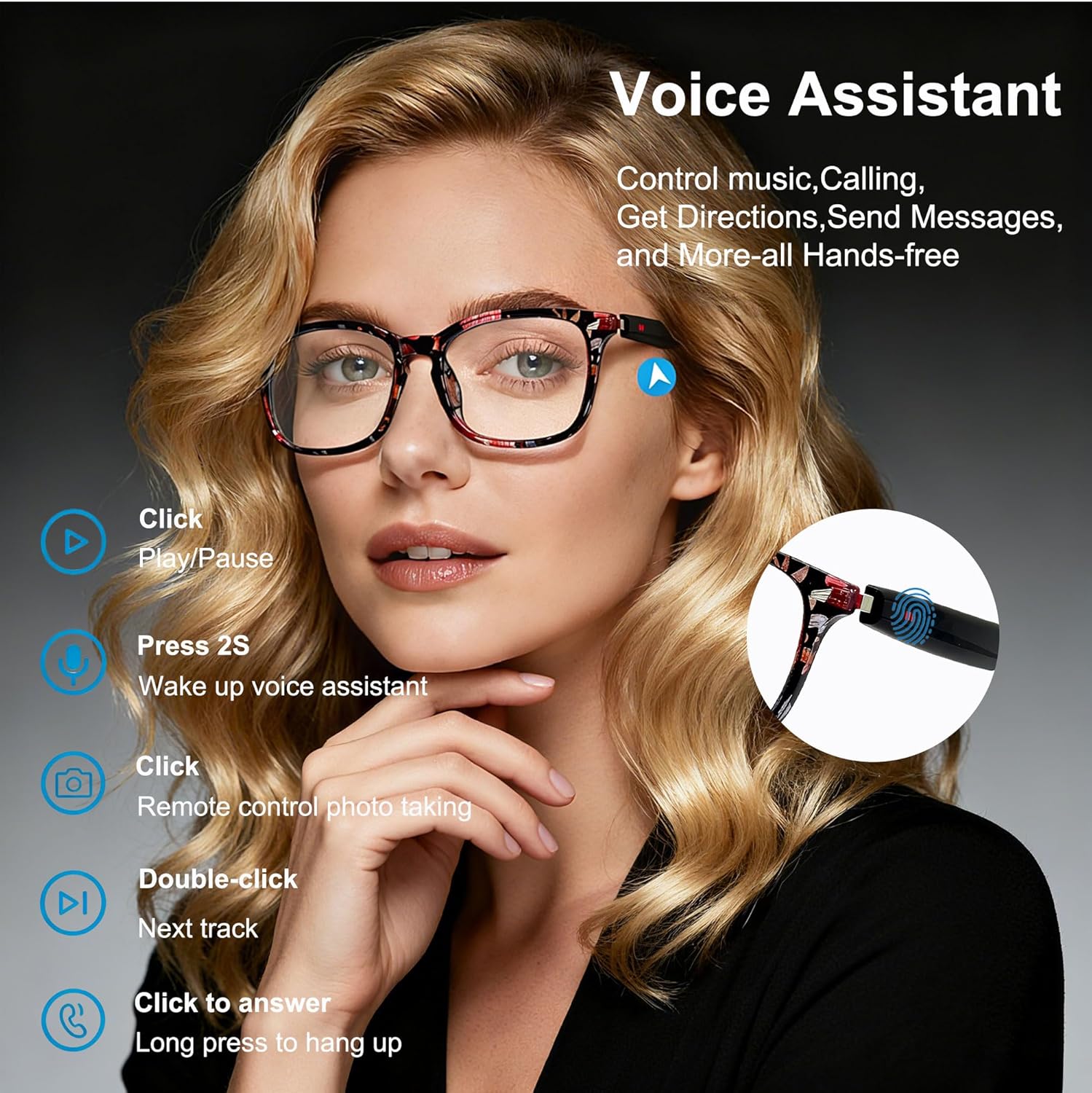Smart Audio Glasses, Real-Time - Audio Music Apps recension och pris