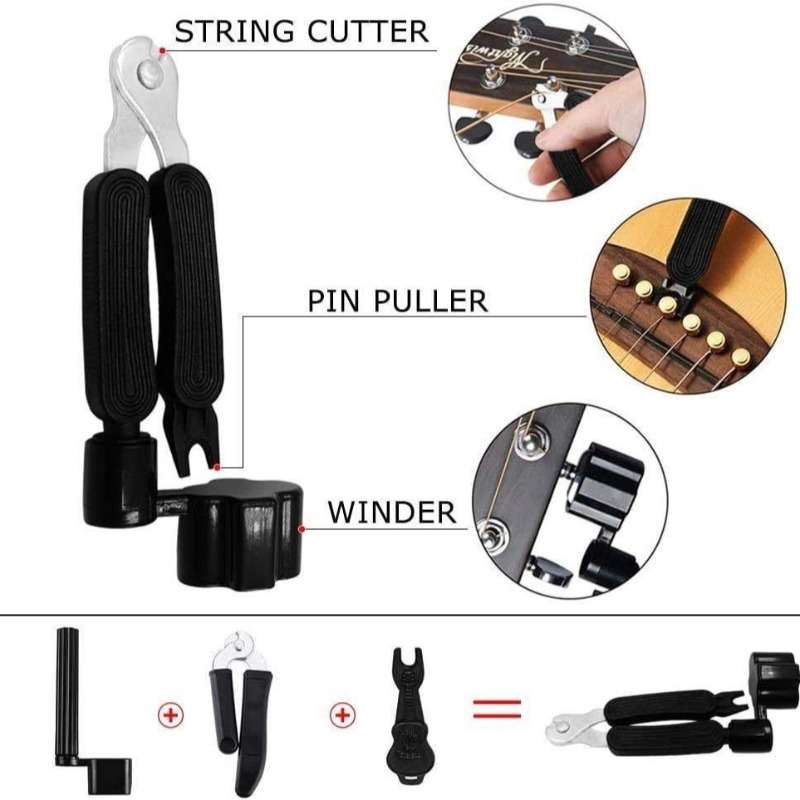 Guitar Accessories Full Set Gi - Guitar Capo Clip recension och pris