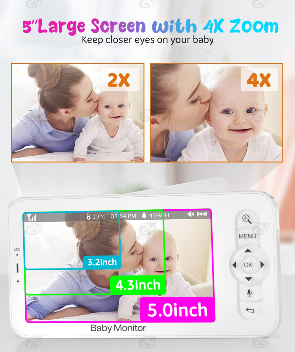 HD WiFi Baby Monitor with APP, - Zoom Audio Music recension och pris