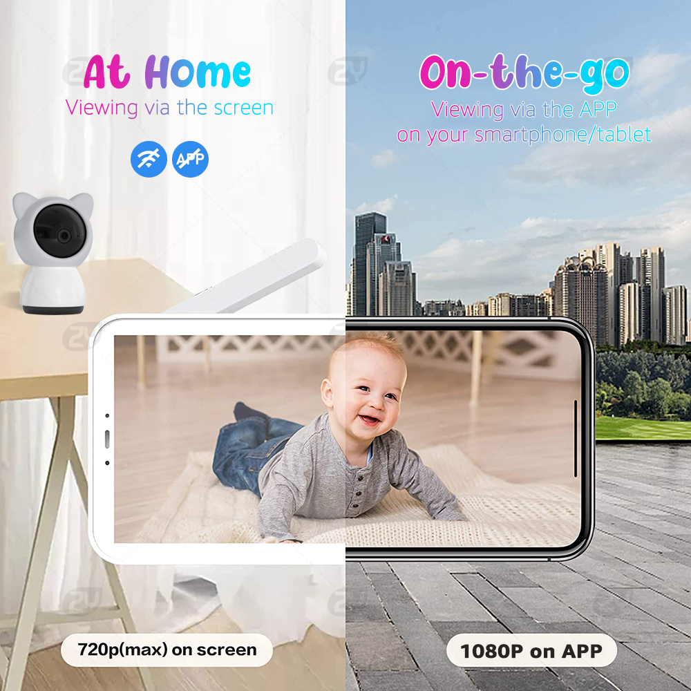 HD WiFi Baby Monitor with APP, - Zoom Audio Music recension och pris