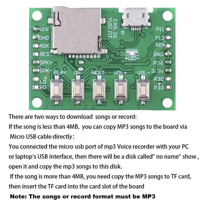 RCmall MP3 Voice Module Kit We - Audio Music Download Free recension och pris