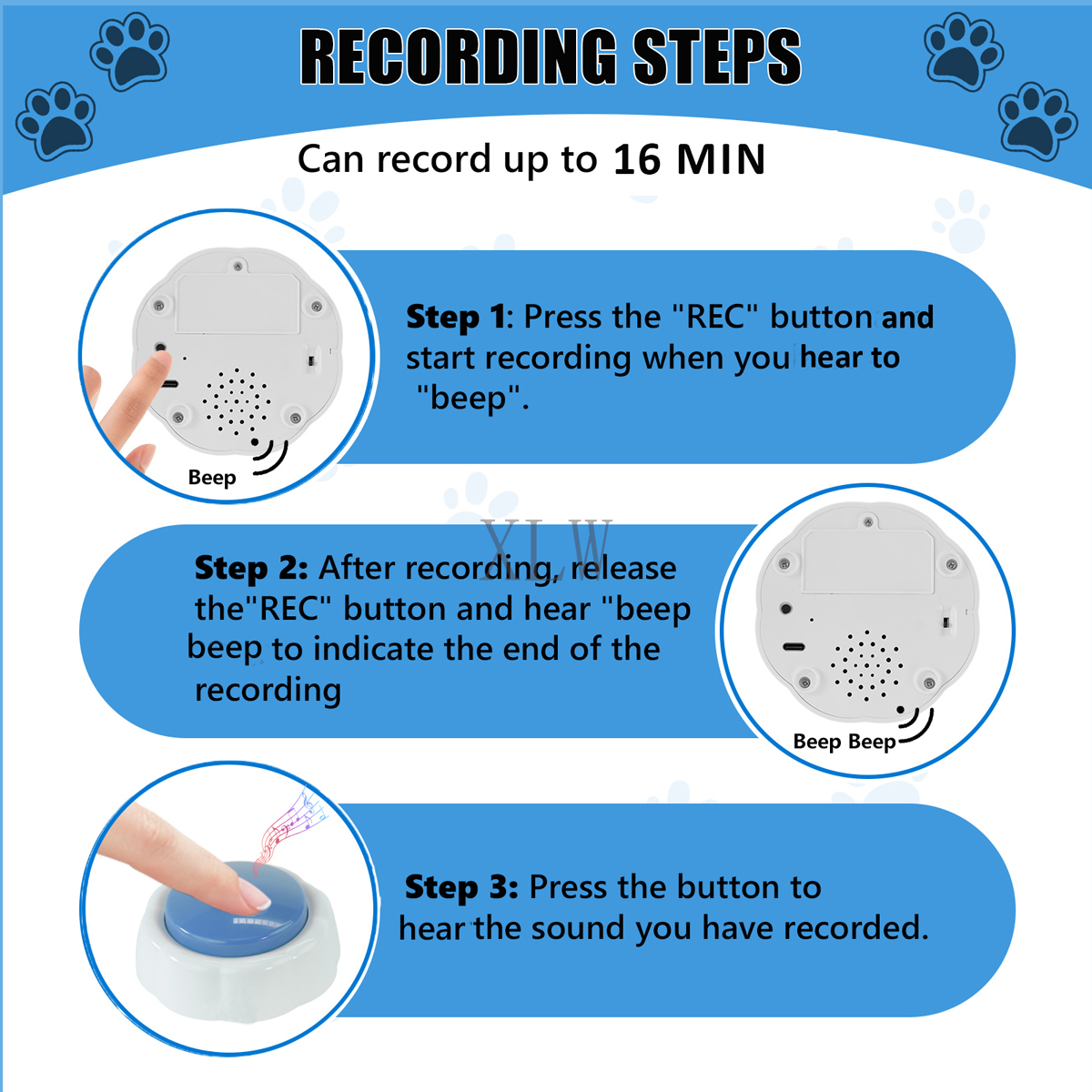 Voice Recording Button,16MB US - Audio Music Download Free recension och pris