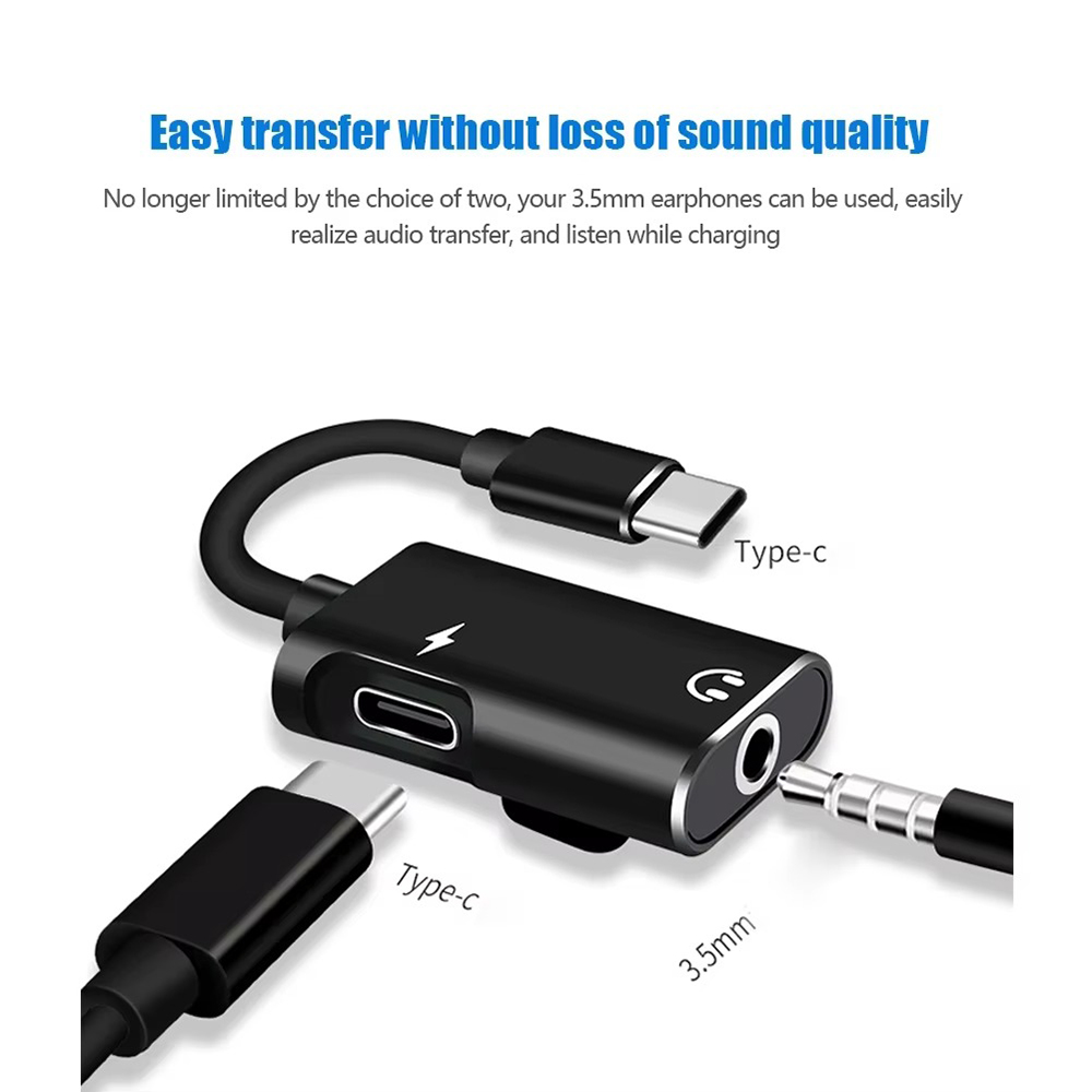2 in 1 Headphone Audio Cable A - Audio Music Splitter recension och pris